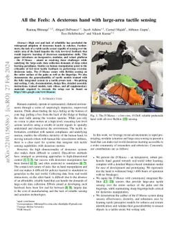 All the Feels: A dexterous hand with large-area tactile sensing