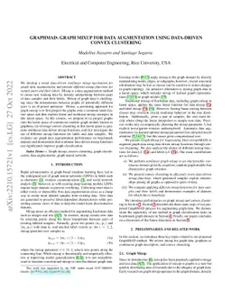 GraphMAD: Graph Mixup for Data Augmentation using Data-Driven Convex
  Clustering