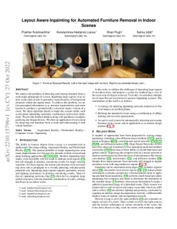 Layout Aware Inpainting for Automated Furniture Removal in Indoor Scenes