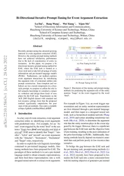 Bi-Directional Iterative Prompt-Tuning for Event Argument Extraction