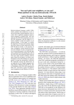 You can't pick your neighbors, or can you? When and how to rely on
  retrieval in the $k$NN-LM
