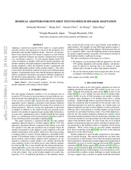 Residual Adapters for Few-Shot Text-to-Speech Speaker Adaptation