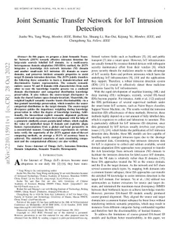 Joint Semantic Transfer Network for IoT Intrusion Detection