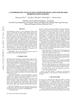 A comprehensive study on self-supervised distillation for speaker
  representation learning