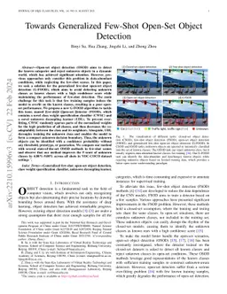 Towards Generalized Few-Shot Open-Set Object Detection