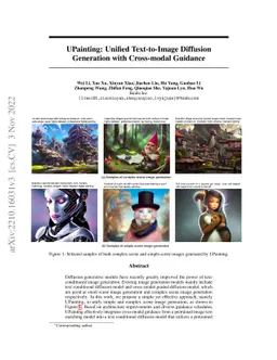 UPainting: Unified Text-to-Image Diffusion Generation with Cross-modal
  Guidance