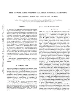 Deep network series for large-scale high-dynamic range imaging