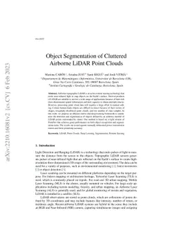Object Segmentation of Cluttered Airborne LiDAR Point Clouds