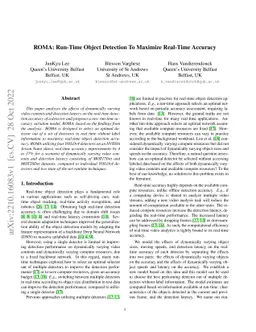 ROMA: Run-Time Object Detection To Maximize Real-Time Accuracy