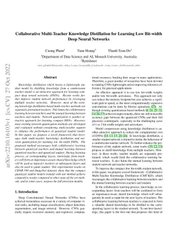 Collaborative Multi-Teacher Knowledge Distillation for Learning Low
  Bit-width Deep Neural Networks