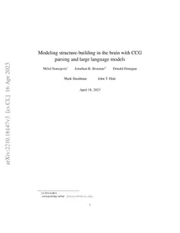 Modeling structure-building in the brain with CCG parsing and large
  language models