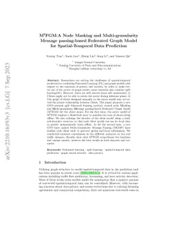 M3FGM:a node masking and multi-granularity message passing-based
  federated graph model for spatial-temporal data prediction