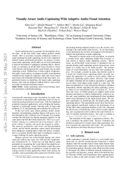 Visually-Aware Audio Captioning With Adaptive Audio-Visual Attention