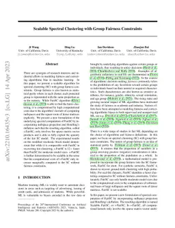 Scalable Spectral Clustering with Group Fairness Constraints