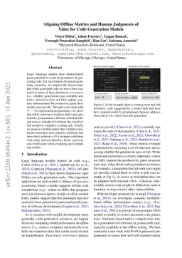 Aligning Offline Metrics and Human Judgments of Value for Code
  Generation Models
