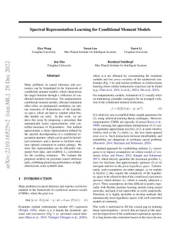 Spectral Representation Learning for Conditional Moment Models