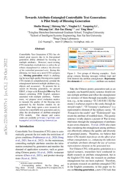 Towards Attribute-Entangled Controllable Text Generation: A Pilot Study
  of Blessing Generation