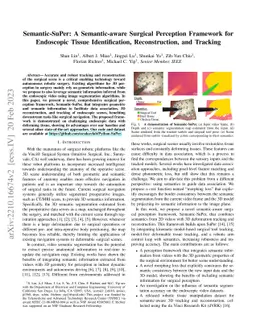 Semantic-SuPer: A Semantic-aware Surgical Perception Framework for
  Endoscopic Tissue Identification, Reconstruction, and Tracking