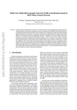 Multi-view Multi-label Anomaly Network Traffic Classification based on
  MLP-Mixer Neural Network
