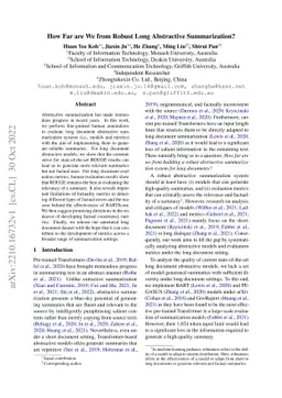 How Far are We from Robust Long Abstractive Summarization?