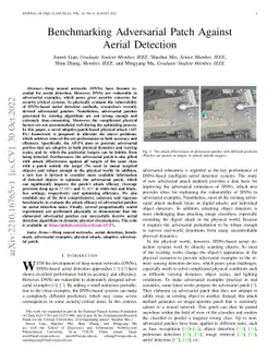 Benchmarking Adversarial Patch Against Aerial Detection