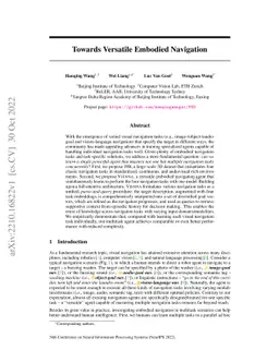 Towards Versatile Embodied Navigation