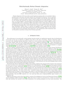 Distributionally Robust Domain Adaptation