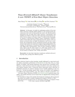 Time-rEversed diffusioN tEnsor Transformer: A new TENET of Few-Shot
  Object Detection