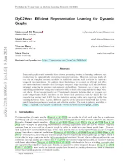 DyG2Vec: Efficient Representation Learning for Dynamic Graphs