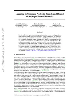 Learning to Compare Nodes in Branch and Bound with Graph Neural Networks