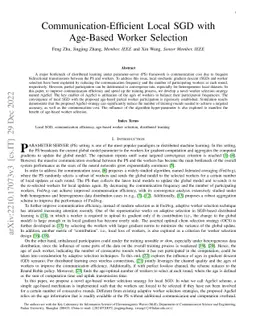 Communication-Efficient Local SGD with Age-Based Worker Selection