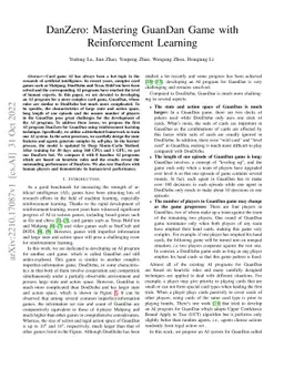 DanZero: Mastering GuanDan Game with Reinforcement Learning