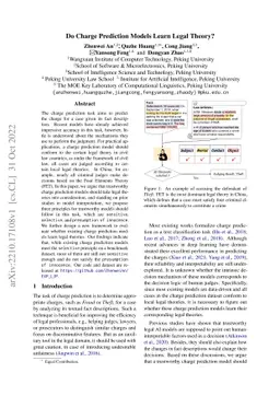 Do Charge Prediction Models Learn Legal Theory?