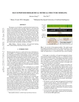 Self-Supervised Hierarchical Metrical Structure Modeling
