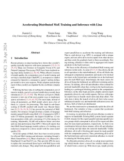 Accelerating Distributed MoE Training and Inference with Lina
