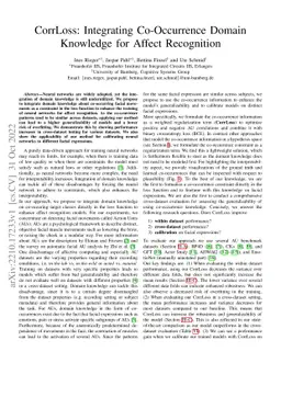 CorrLoss: Integrating Co-Occurrence Domain Knowledge for Affect
  Recognition