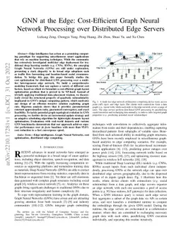 GNN at the Edge: Cost-Efficient Graph Neural Network Processing over
  Distributed Edge Servers