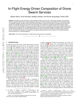 In-Flight Energy-Driven Composition of Drone Swarm Services