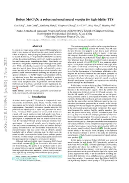 Robust MelGAN: A robust universal neural vocoder for high-fidelity TTS
