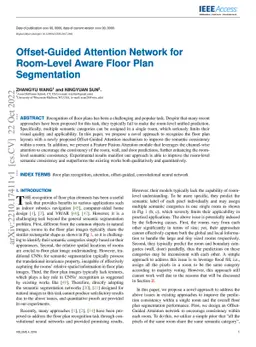Offset-Guided Attention Network for Room-Level Aware Floor Plan
  Segmentation