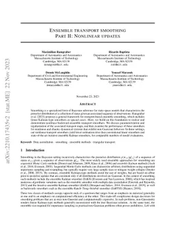 Ensemble transport smoothing. Part II: Nonlinear updates