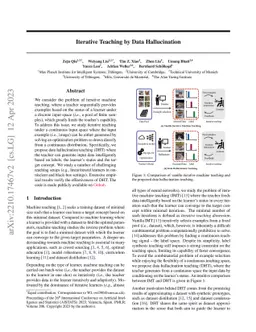 Iterative Teaching by Data Hallucination