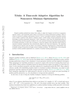 TiAda: A Time-scale Adaptive Algorithm for Nonconvex Minimax Optimization