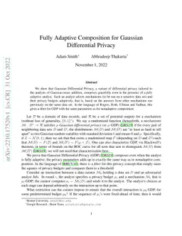 Fully Adaptive Composition for Gaussian Differential Privacy
