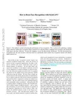 How to Boost Face Recognition with StyleGAN?