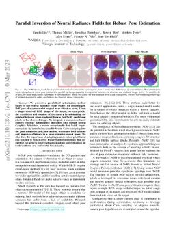 Parallel Inversion of Neural Radiance Fields for Robust Pose Estimation