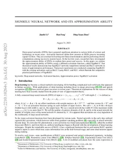 SignReLU neural network and its approximation ability