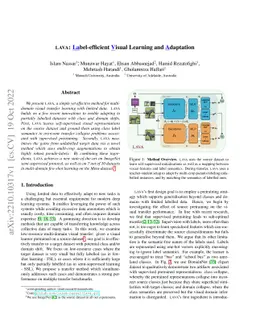 LAVA: Label-efficient Visual Learning and Adaptation