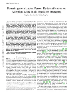 Domain generalization Person Re-identification on Attention-aware
  multi-operation strategery