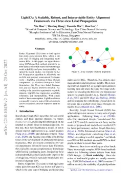 LightEA: A Scalable, Robust, and Interpretable Entity Alignment
  Framework via Three-view Label Propagation